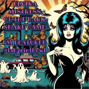 🖤Come play Mistress of the dark Elvira 🐈‍⬛Thank you @labyrinthowl ❤️🖤